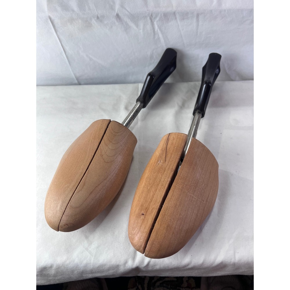 Hanover Mens Vintage Wood Shoe Trees Rochester Shoe Tree Co Split Toe Size XL